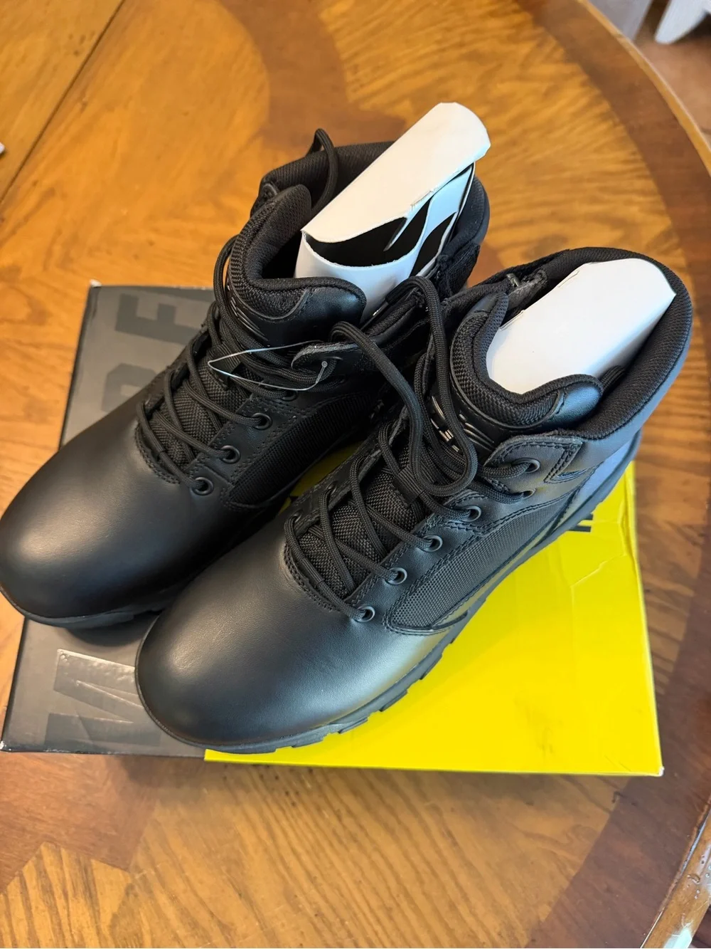 Men's Black Tactical Work Boots. Belleville.